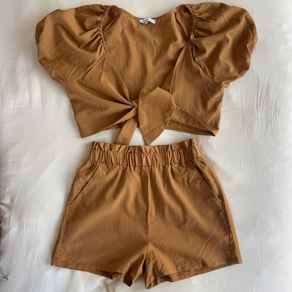 Crescent 2 Piece Shorts & Tie Top